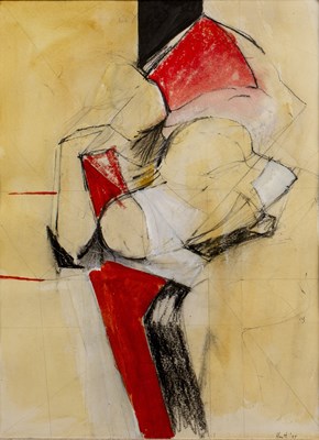 Lot Adrian Heath (1920-1999) Red, White, and Black,...