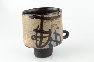 Lot 580 - John Maltby (1936-2020) Cup form with handle...