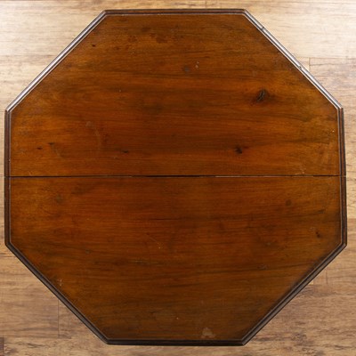 Lot 63 - Aesthetic movement walnut, octagonal topped...