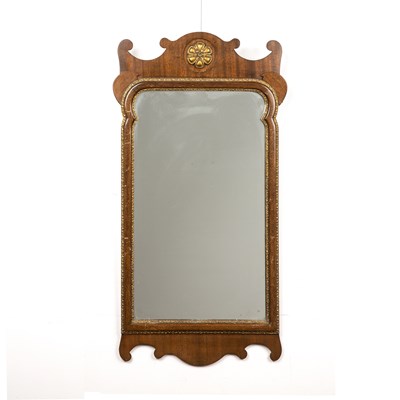 Lot 77 - Fret wall mirror 18th Century style, with a...