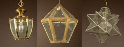 Lot 472 - Three hanging hall lights