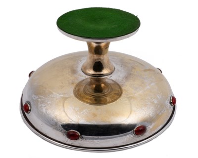 Lot 103 - A pair of Scottish Arts & Crafts silver plated comports in the manner of Liberty & Co.