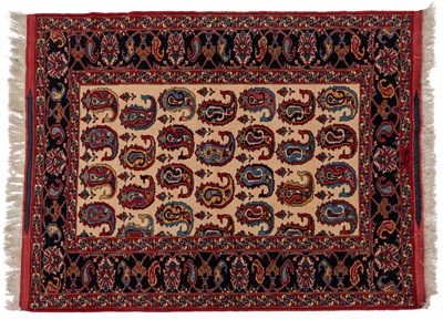 Lot 396 - A hand-woven Hamadan style rug