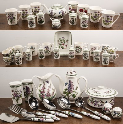 Lot 249 - Collection of Portmeirion kitchen wares in the...