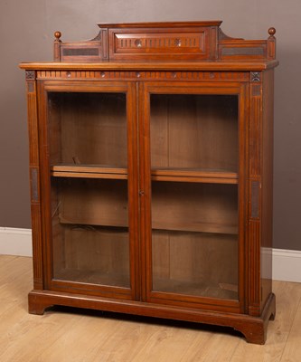 Lot 363 - A Victorian walnut bookcase