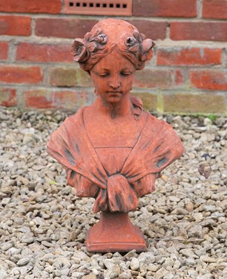 Lot 1201 - A bust of a young girl