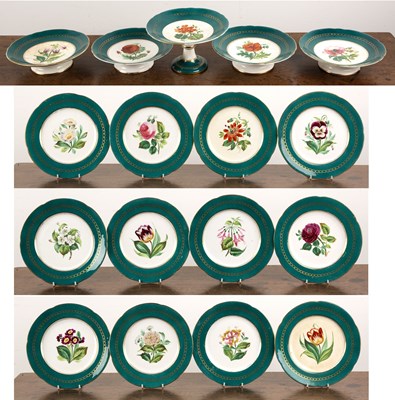 Lot 248 - Porcelain dessert service Victorian, decorated...