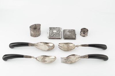 Lot 902 - A late 19th century Chinese export silver...