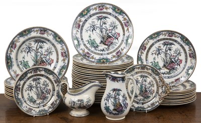 Lot 245 - Pearl ware dinner service some plates stamped '...