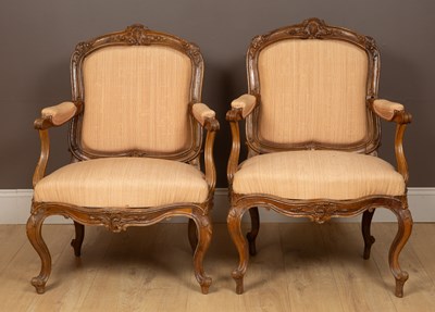 Lot 234 - A pair of 18th century, possibly Portuguese, Colonial hardwood open armchairs