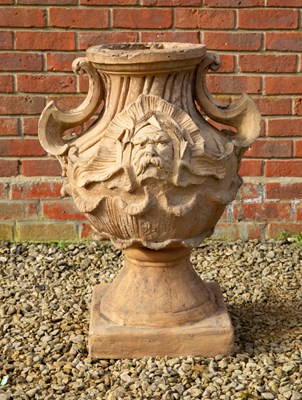 Lot 1260 - A large 19th century, possibly Continental, terracotta garden finial