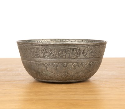 Lot 420 - Tin on copper bowl Safavid, 18th/19th Century...