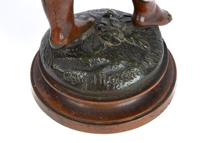 Lot 506 - Louis Auguste Moreau (French 1834-1917), a pair of bronze statuettes