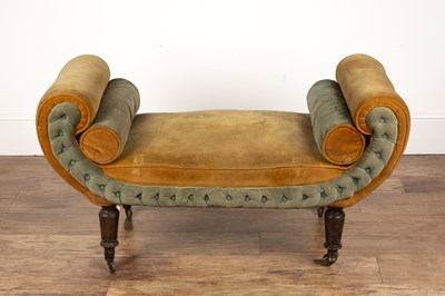 Lot 31 - Window seat 19th Century, with an upholstered...