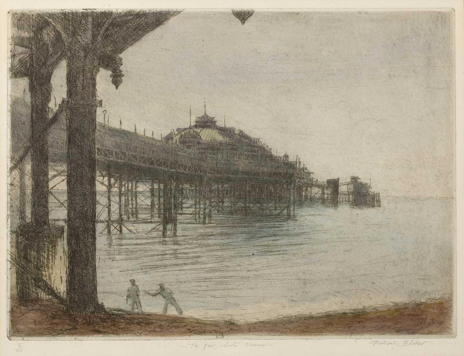 Lot 143 - Michael Blaker (1928-2018) 'The Pier, Late...