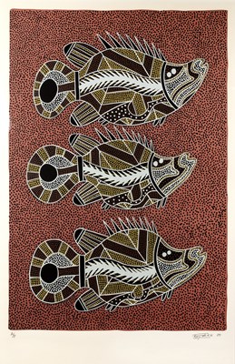 Lot 289 - 20th Century School Untitled: Aboriginal-style...