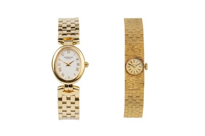 Lot 164 - A gold plated lady's wristwatch by Raymond...