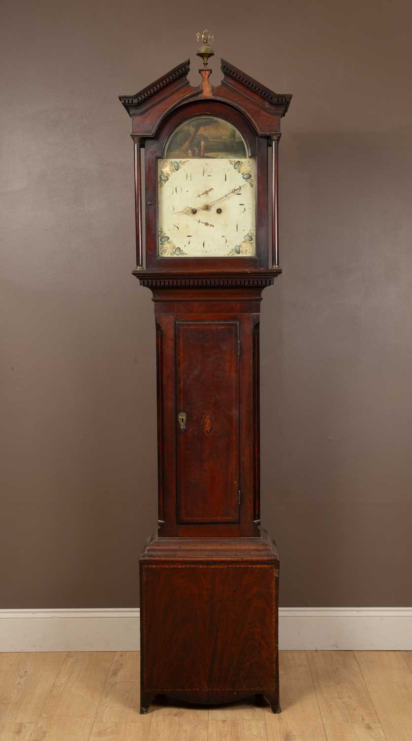 Lot 65 - A 19th century mahogany longcase clock