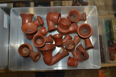 Lot 438 - Twenty two tophane clay pipes Ottoman,...