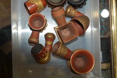 Lot 438 - Twenty two tophane clay pipes Ottoman,...