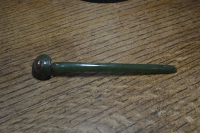 Lot 212 - Two jade hairpins Chinese, 18th/19th Century...