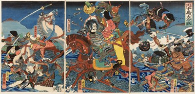 Lot 338 - Attributed to Utagawa Kuniyoshi (1798-1861)...