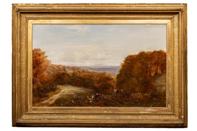 Lot 1013 - Charles Thomas Burt (British 1823-1902), blackberry pickers in a hedgerow