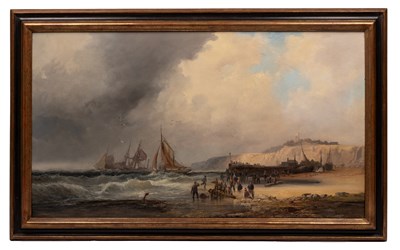 Lot 282 - William Thornley (act. 1858-1898) Coastal...