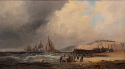 Lot 282 - William Thornley (act. 1858-1898) Coastal...