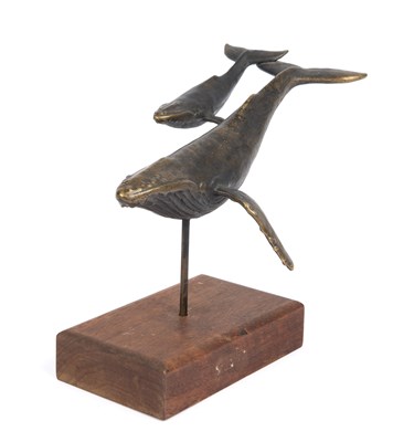 Lot 35 - Scott Nelles (American), Humpback Whale and Calf