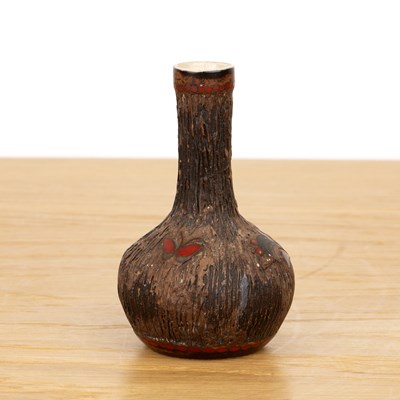 Lot 130 - Bocage decorated small bottle vase Japanese,...