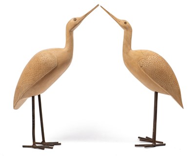 Lot 126 - Contemporary School, a pair of cranes