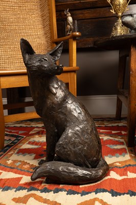 Lot 1125 - Paul Jenkins (British 1949-), Seated Fox