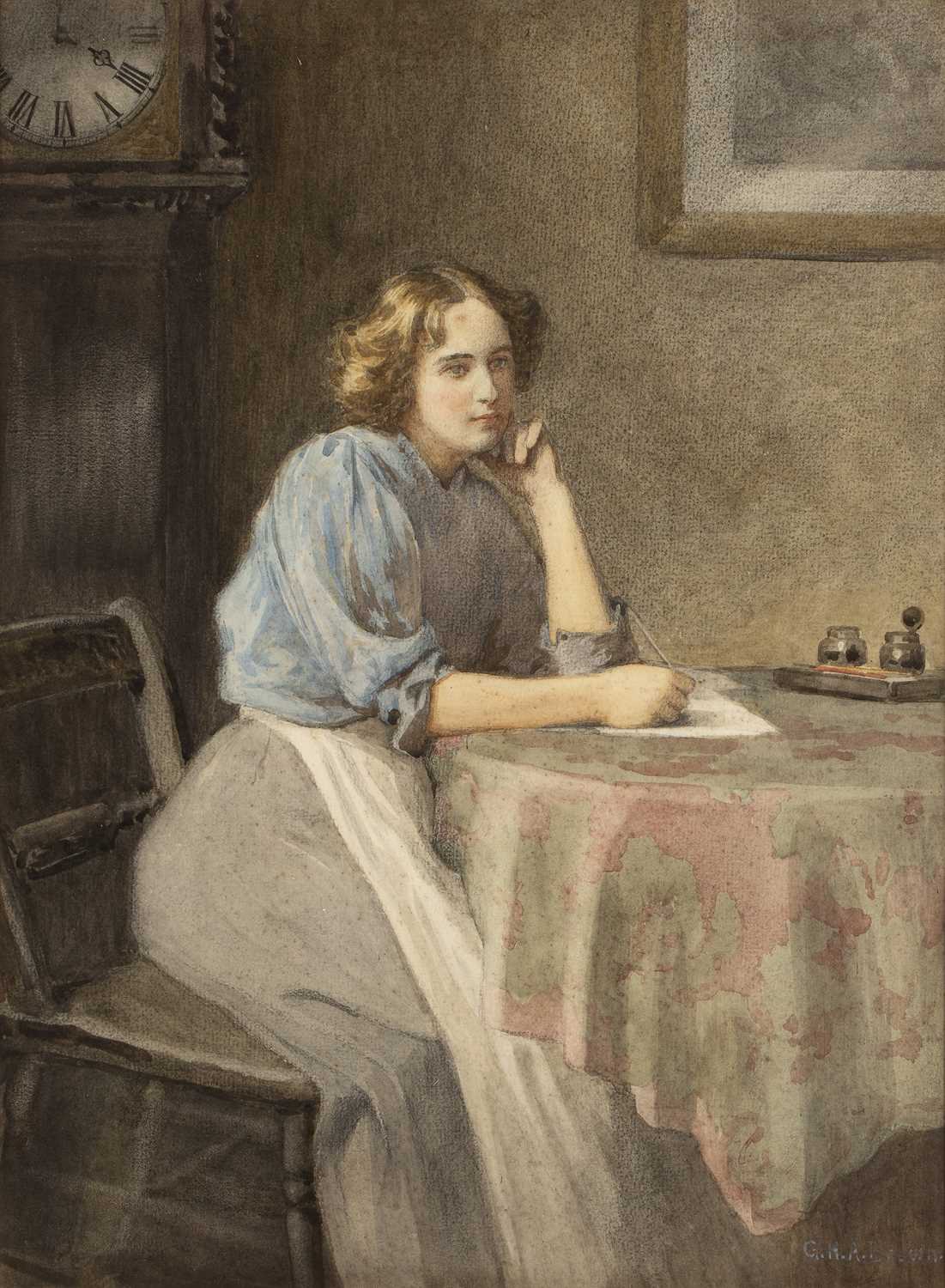 Lot 290 - George Henry Alan Brown (b. 1862) A pensive...