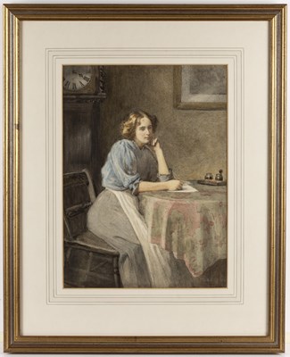 Lot 290 - George Henry Alan Brown (b. 1862) A pensive...