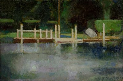 Lot 253 - Ernest Edwards (1914-2006) Landing stage,...