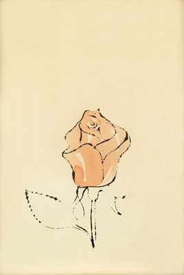 Lot 133 - Attributed to Andy Warhol (1928-1987) Red Rose...