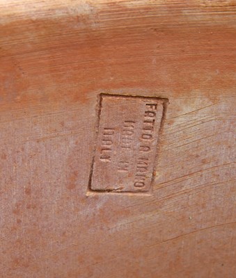 Lot 1308 - A pair of tall cylindrical Tuscan terracotta planters