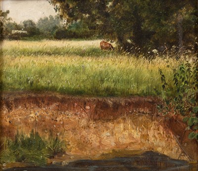 Lot 330 - Joseph Dakin (act. 1859-1914) Riverbank,...