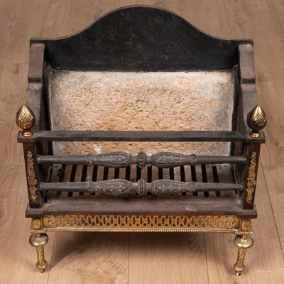 Lot 1161 - An Adam style fire grate