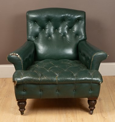 Lot 8 - A Howard style armchair