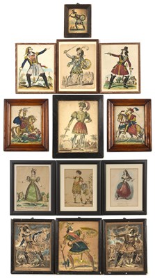 Lot 14 - A 19th century hand-coloured engraving Kehama...