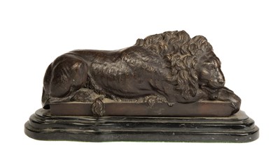 Lot 424 - After Isidore Jules Bonheur (French 1827-1901), Resting Lion