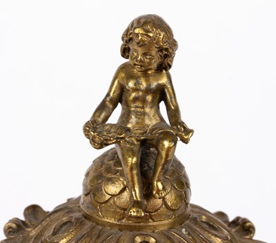 Lot 236 - Antonio Pandiani (1838-1928), A 19th century ormolu ink well