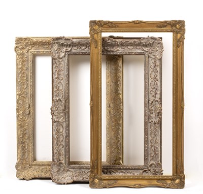 Lot 456 - An 18th century style frame with leaf capped...