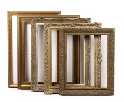 Lot 454 - A Louis XIV style gilt gesso frame, the border...