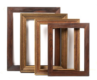 Lot 453 - A late 19th century gilt frame with reeded...