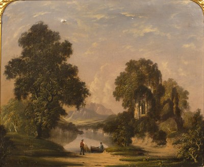 Lot 309 - 19th century Continental school Lake scene...