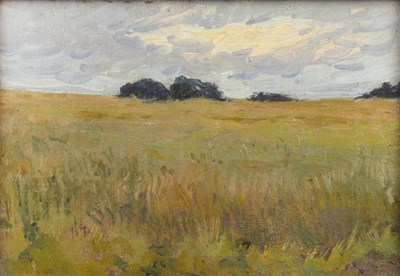 Lot 378 - Hans Iten (1874-1930) The Meadow, inscribed...