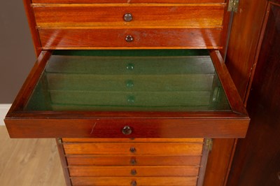 Lot 46 - A Victorian mahogany collectors cabinet